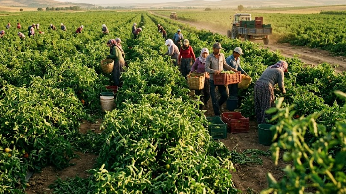 İzmir'den Dünyaya: Kurutmalık Domates Hasadı Başladı