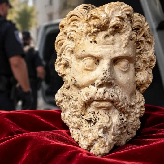 İzmir'de 2 bin yıllık Zeus Büstü Ele Geçirildi