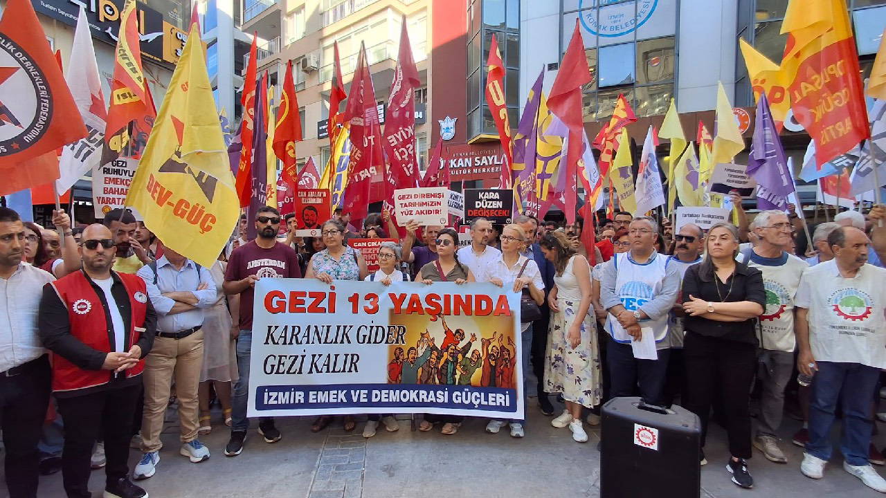 İzmir'de Gezi anması: 'Siyasi intikam hırsıyla sürdürülüyor