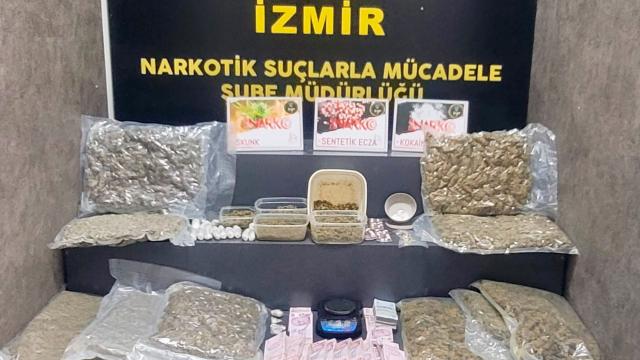 İzmir'de torbacılara dağıtılacak uyuşturucu ele geçirildi, bir kişi tutuklandı