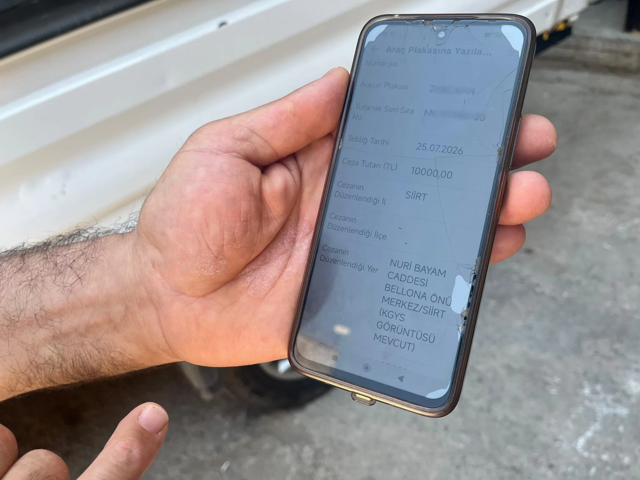 Hayatında hiç gitmediği Siirt'te ters yön cezası: Mobilya ustası şokta