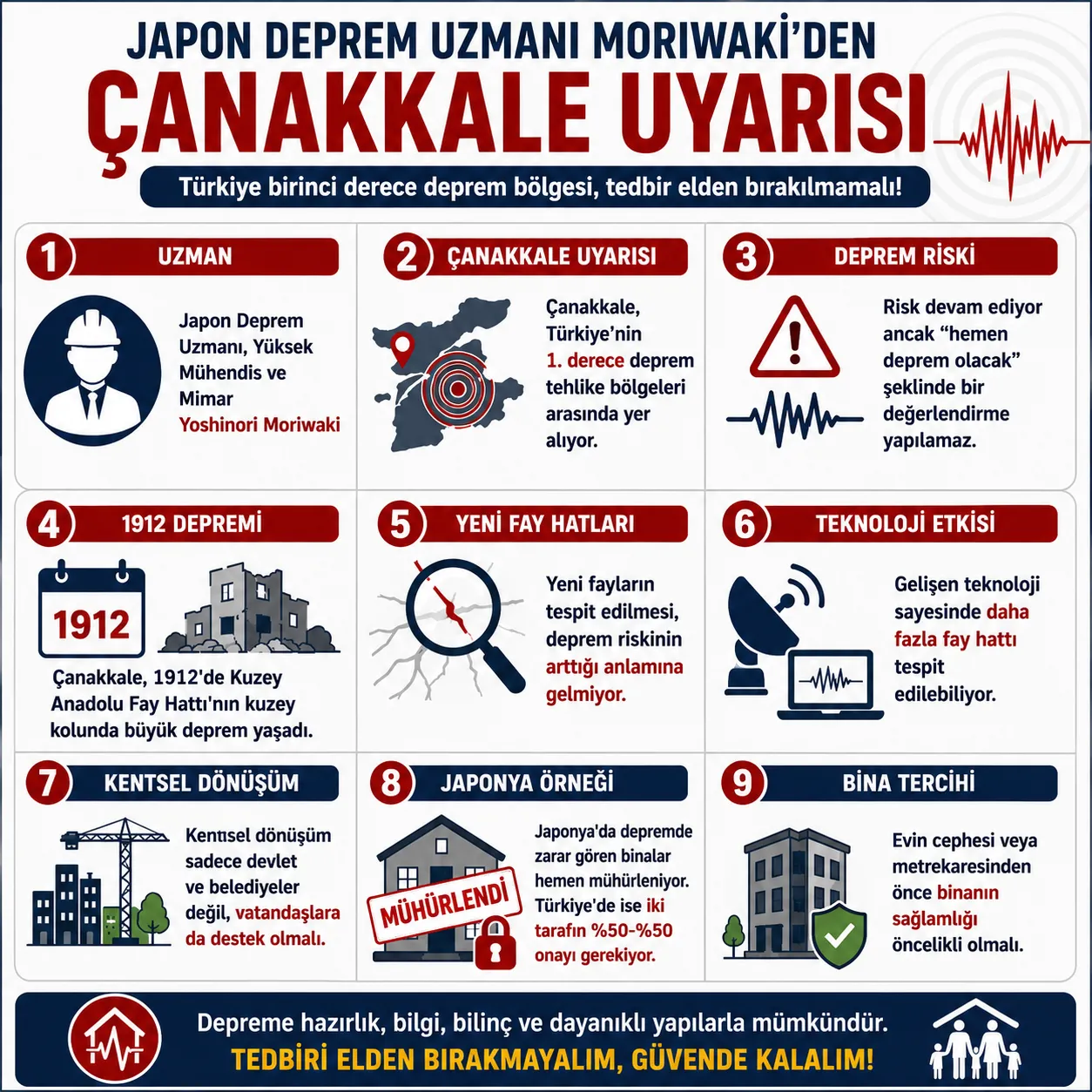 Japon deprem uzmanı Moriwaki uyardı: Çanakkale'de risk sürüyor