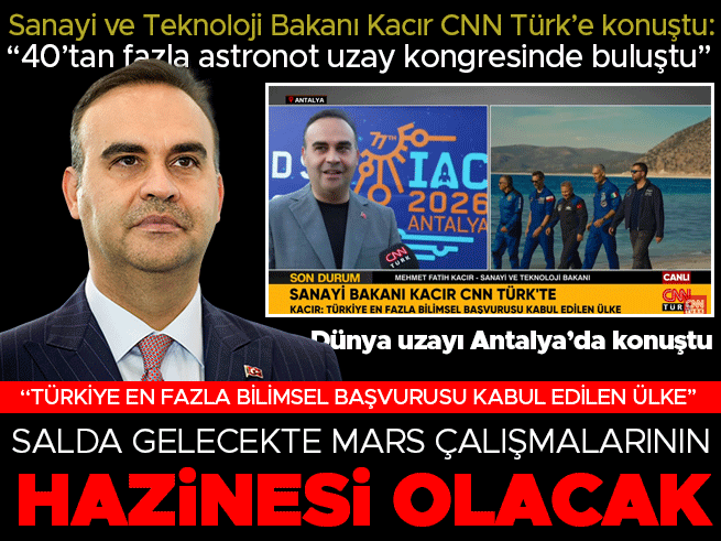 Kacır: Uzay Kongresi'nde Türkiye'nin Gücünü Gösterdik