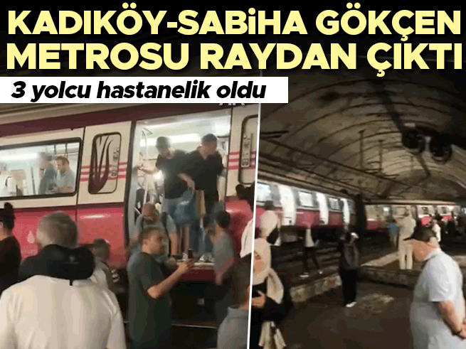 Kadıköy-Sabiha Gökçen Metro Hattı'nda Raydan Çıkma: 3 Yaralı