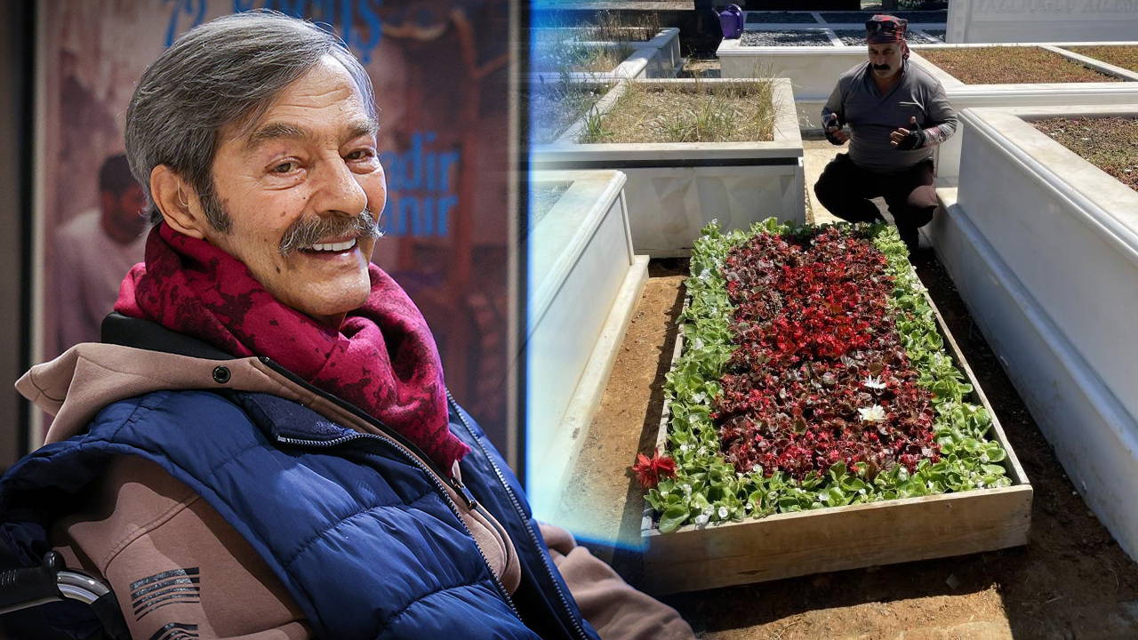Kadir İnanır'ın mezarı sevenleriyle doldu taştı