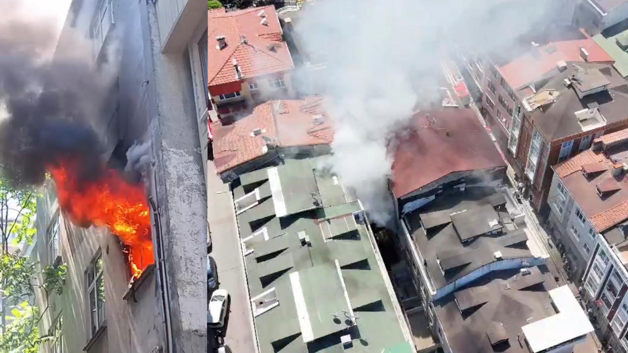 Kağıthane'de derin dondurucu yangını: Ev küle döndü
