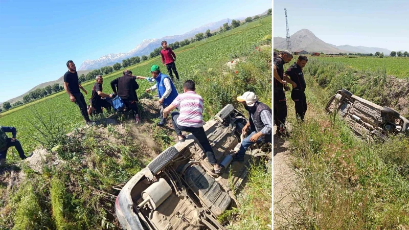 Kahramanmaraş'ta Otomobil Kanalına Uçtu: 4 Yaralı