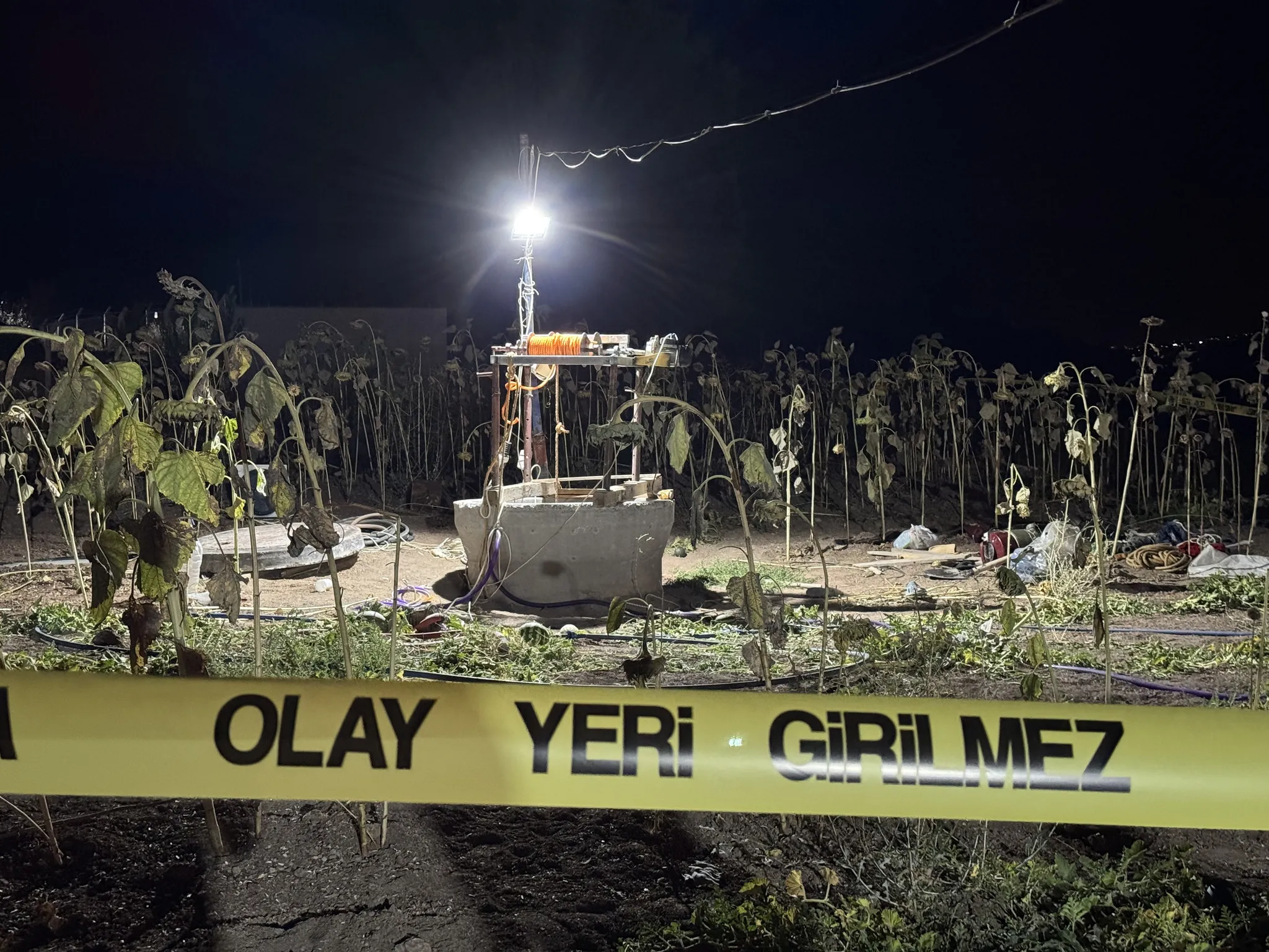 Kahramanmaraş'ta su kuyusu faciası: Metan gazı 2 can aldı