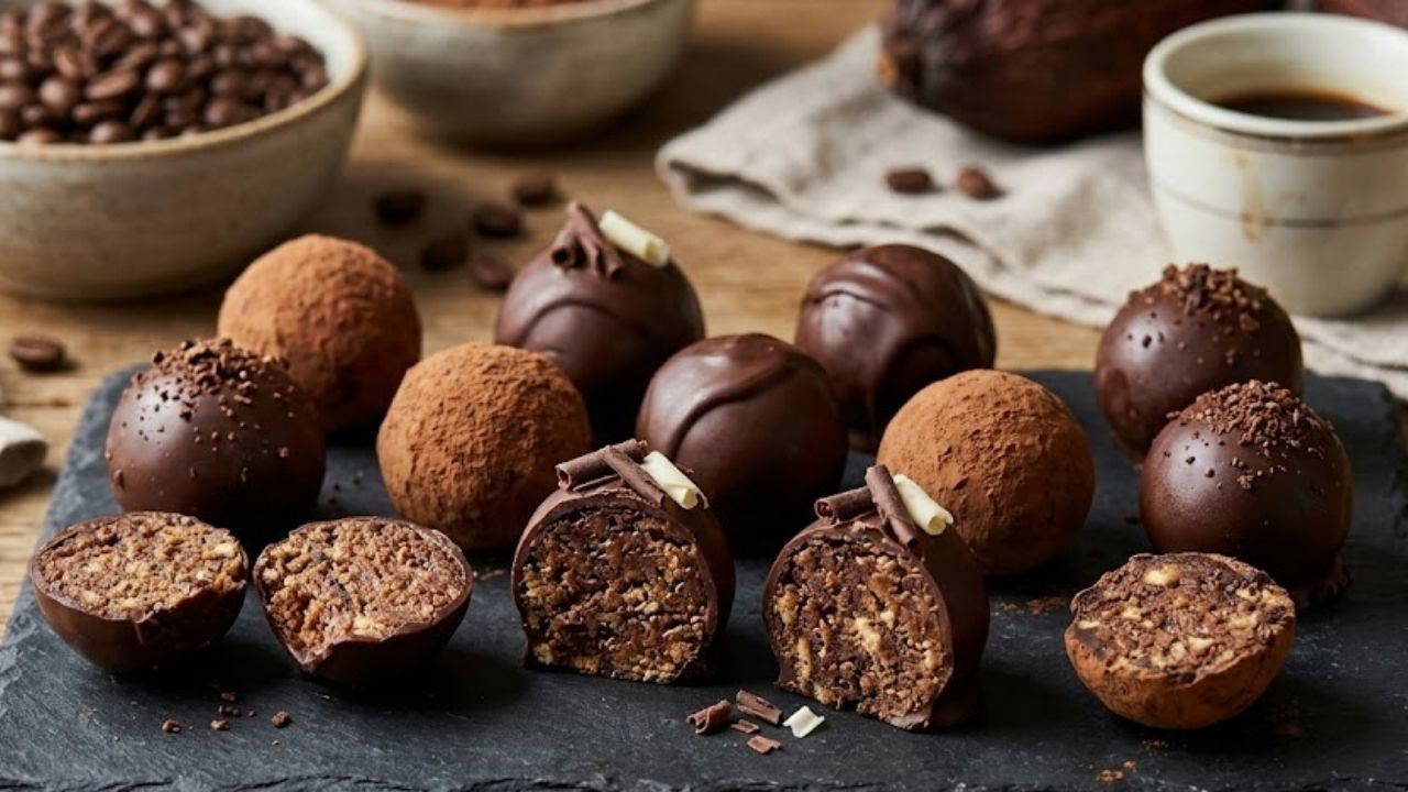 Kahveli Truffle: Pişirmeden Hazırlanan Lezzetli Atıştırmalık