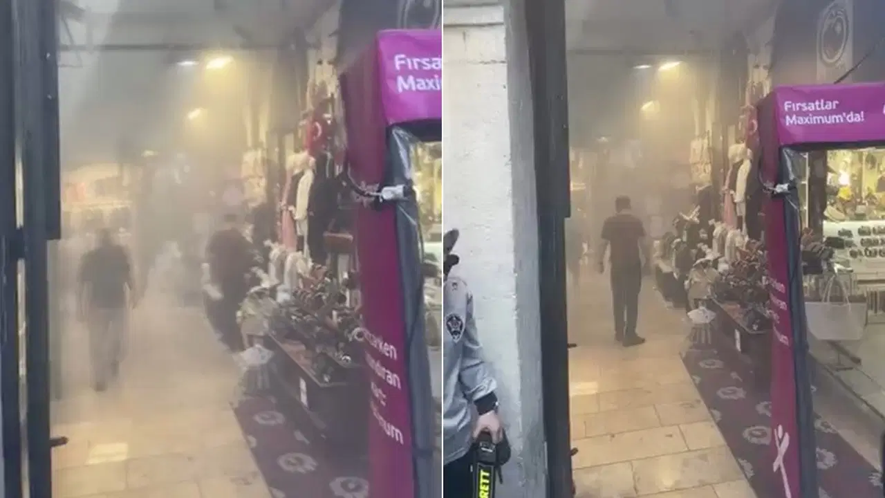 Kapalıçarşı'da trafo yangını paniği