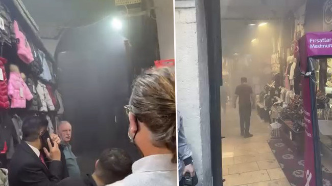 Kapalıçarşı'da Trafo Yangını: Yoğun Duman Panik Yarattı