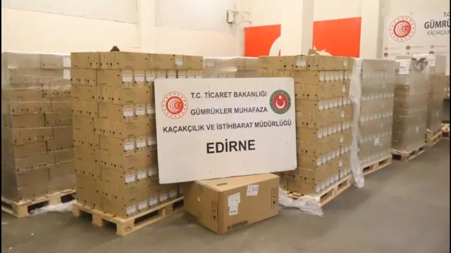 Kapıkule'de 79 Bin Kaçak Serum Seti Ele Geçirildi