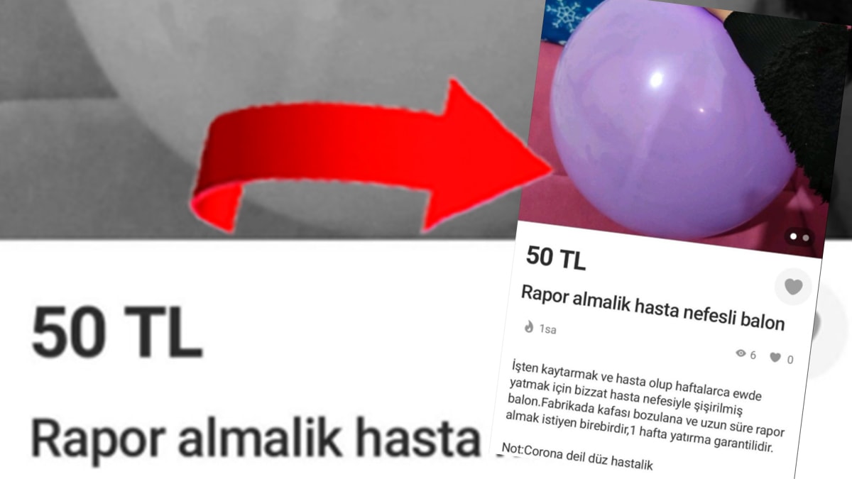 Kara mizah değil: 50 liraya hastalık garantili balon