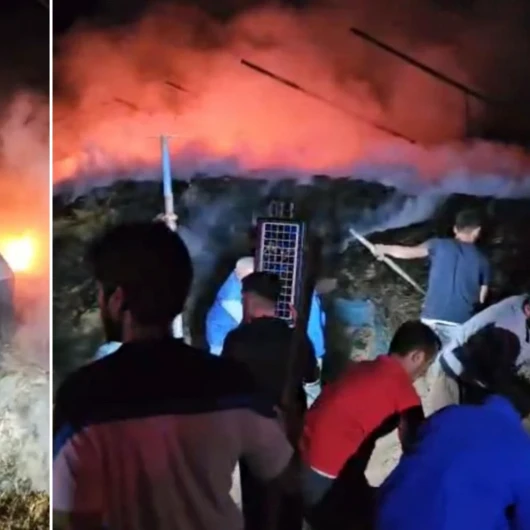 Karabük Eflani'de 3 Bin Ot Balyası Küle Döndü