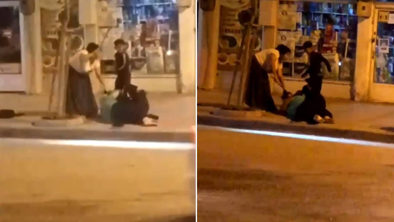 Karabük'te Gece Sopalı Kadın Kavgası: Cep Telefonu Görüntüleri Ortaya Çıktı