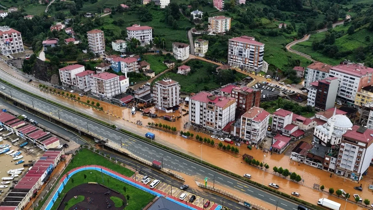 Karadeniz'de şiddetli yağış sele neden oldu