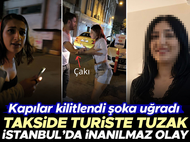 Karaköy'de Kanadalı turiste takside gasp ve bıçaklı saldırı iddiası