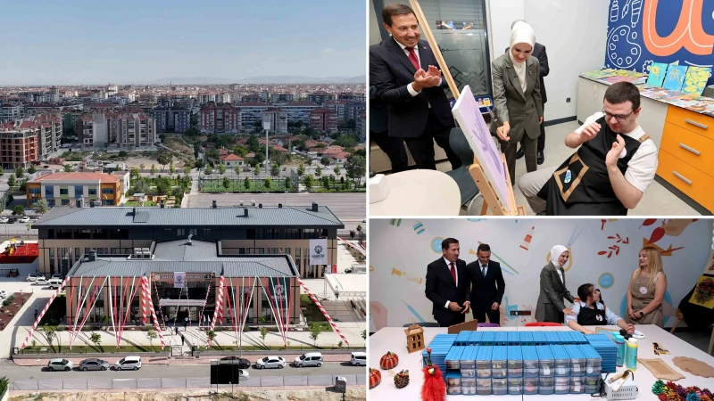 Karatay'da Türkiye'nin en büyük engelli yaşam merkezi açıldı