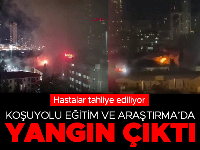 Kartal'da Hastane Çatısında Yangın: Ekipler Müdahale Ediyor