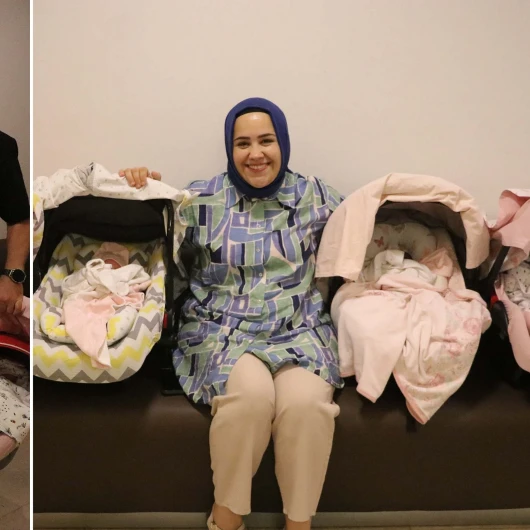 Kaş'ta dördüz bebek sevinci: Tüp bebek tedavisiyle dünyaya geldiler