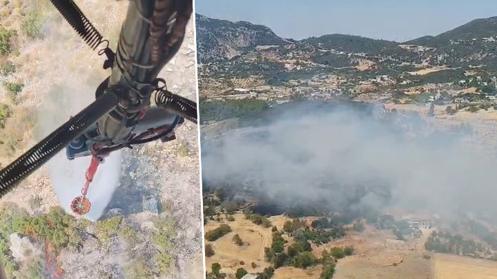 Kaş’ta Dördüncü Derece Orman Yangını Kontrol Altında