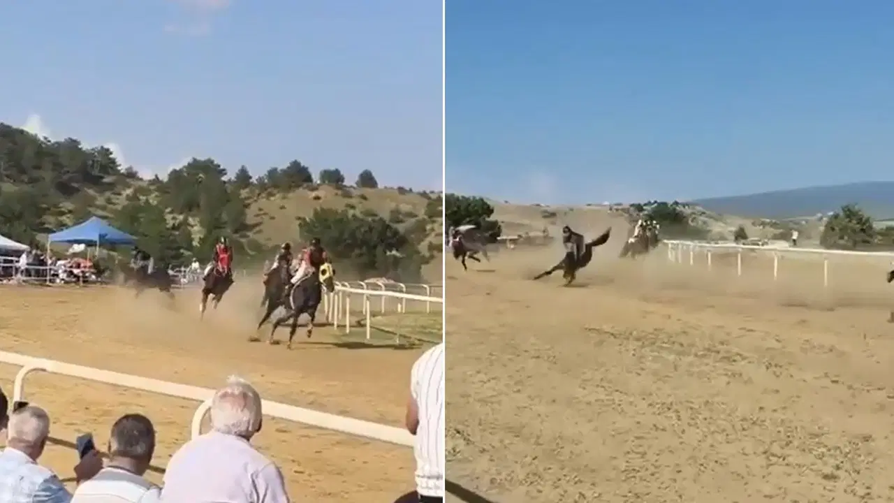 Kastamonu'da At Yarışında Kaza: 2 At Öldü, Jokey Yaralandı