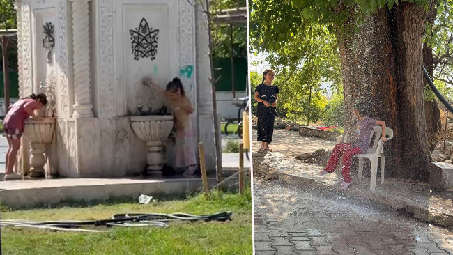 Kavurucu Sıcakta Diyarbakır: Serinlik Arayışı Sokaklarda