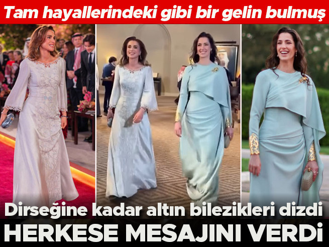 Tam kendine göre bir gelin bulmuş! Dirseğine kadar altın bilezikleri dizdi, herkese mesajını verdi