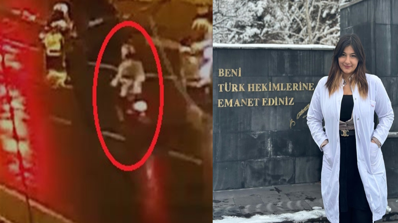 Kayseri'de motosiklet kazasında ölen tıp öğrencisi Yaren Mercan'ın son anları kamerada