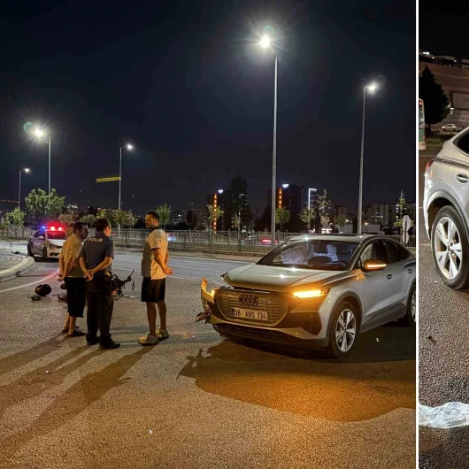 Kayseri'de Motosiklet ile Otomobil Çarpıştı: 1 Yaralı