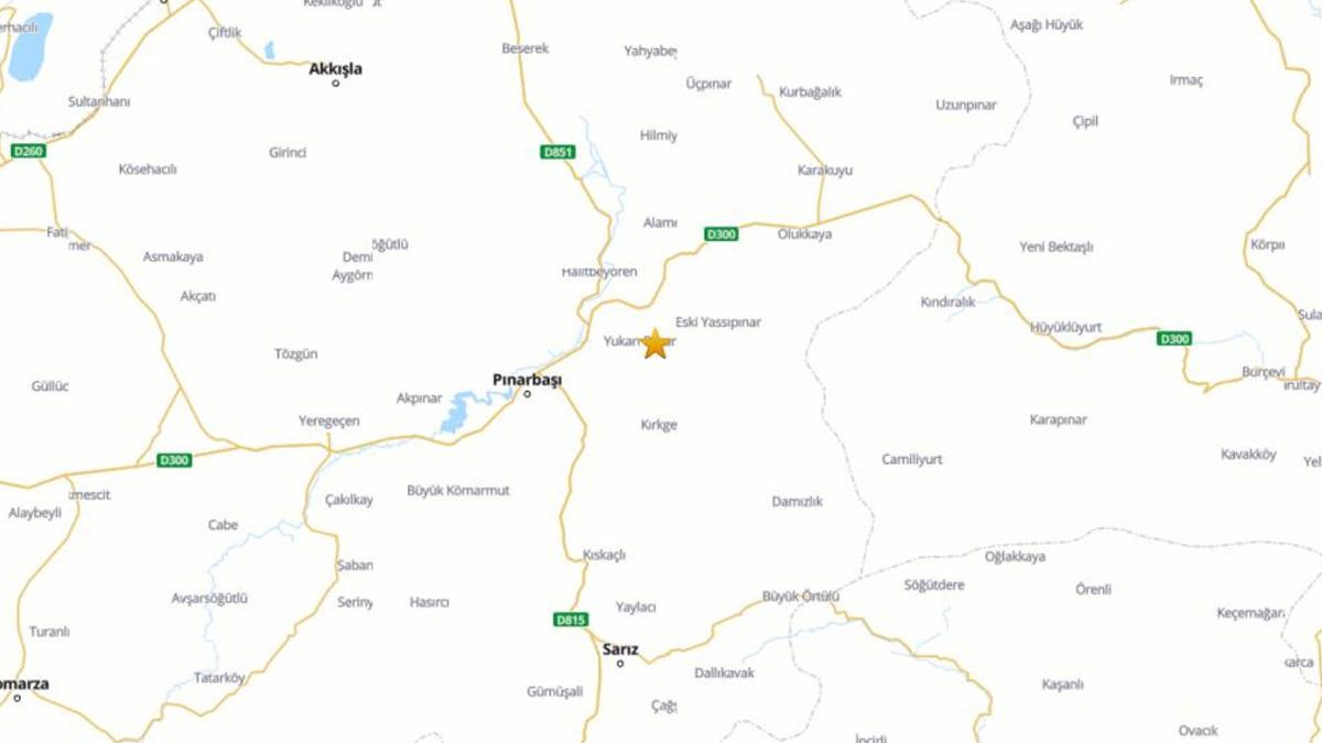 Kayseri'de peş peşe 62 deprem: Pınarbaşı sallanıyor