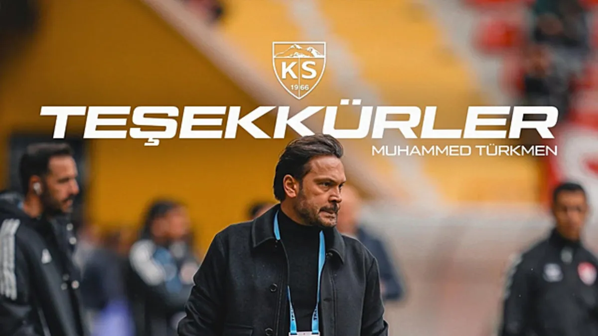 Kayserispor'da Muhammed Türkmen dönemi sona erdi