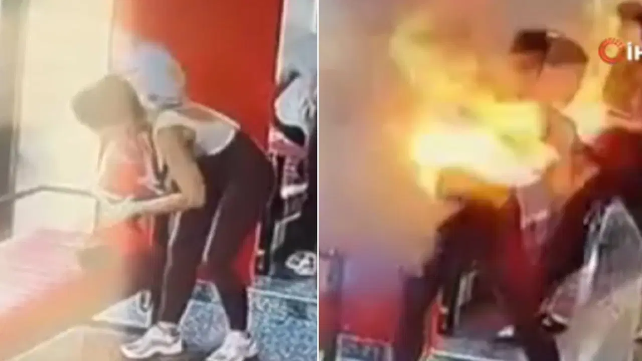 Taşınabilir şarj cihazı patladı: Kadın alevler içinde kaldı