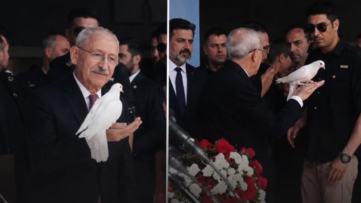 Kılıçdaroğlu bayramlaşmada zor anlar yaşadı: Kuşu uçuramadı