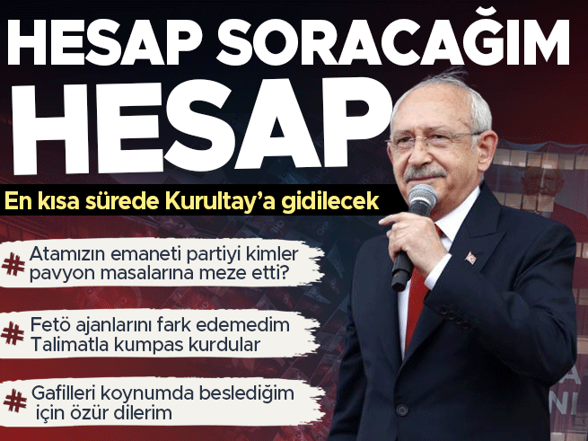 Kılıçdaroğlu'ndan CHP Genel Merkezi'nde 'her şeyi anlatacağım' konuşması