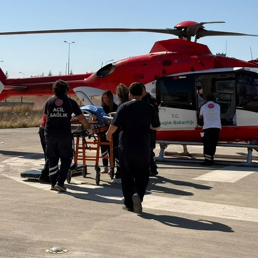 Kırıkkale'den Ankara'ya Ambulans Helikopterle 2 Çocuk Sevki
