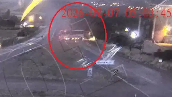 Kırıkkale'deki otobüs kazasının korkunç anları kamerada