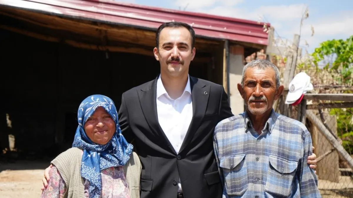 Kırıkkale'de yangında evini kaybeden çifte devletten yeni konut sözü