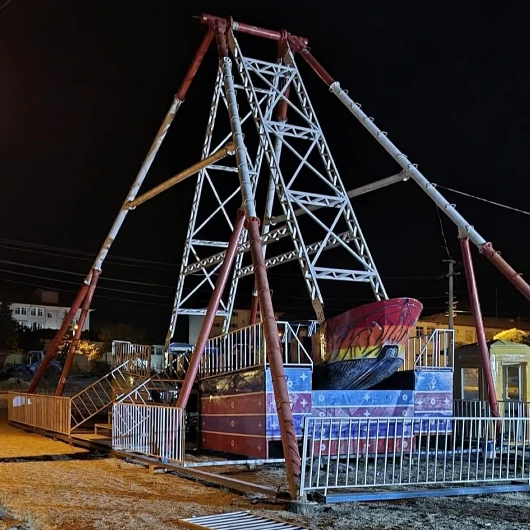Kırşehir'de Lunaparkta İş Kazası: Gondoldan Düşen İşçi Yaralandı