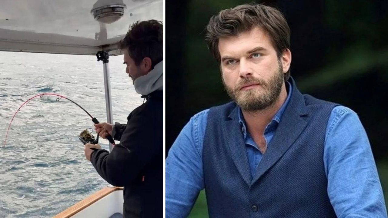 Kıvanç Tatlıtuğ İstanbul Boğazı'nda balık avında görüntülendi