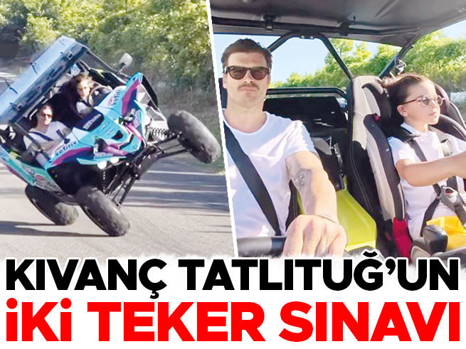 Kıvanç Tatlıtuğ, Kenan Sofuoğlu'nun oğlu Zayn ile motosiklet turu yaptı
