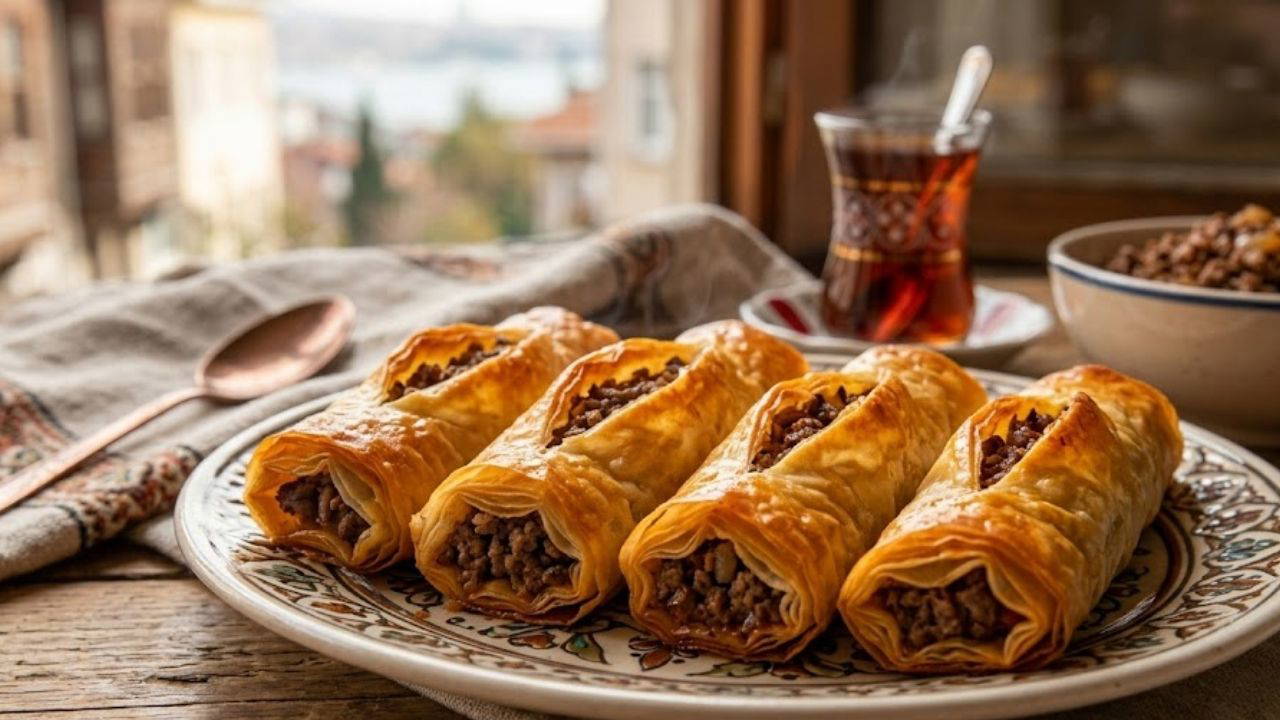 Kıymalı Karnıyarık Börek Tarifi: Bayram Sofralarına Çıtır Lezzet