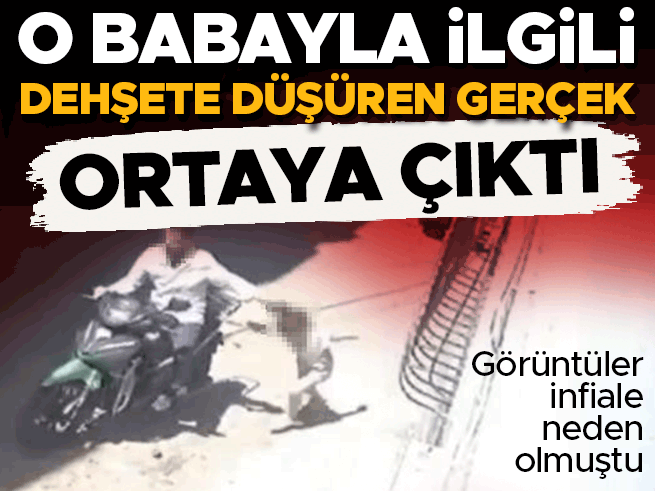 Kızını motosikletle sürükleyen babanın 12 sabıkası çıktı