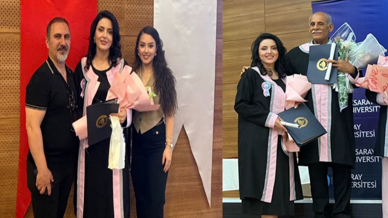 Kızını örnek alan anne ikinci bölüm öğrencisi olarak mezun oldu