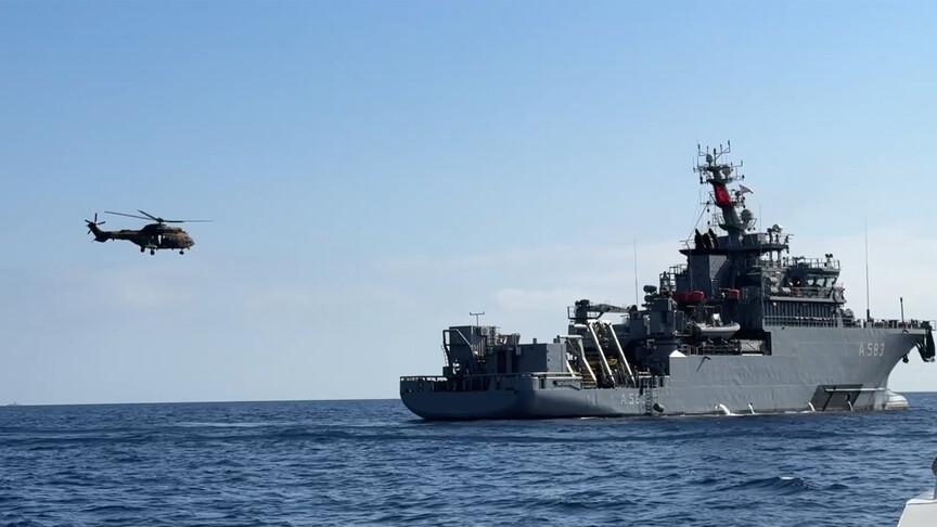 KKTC Açıklarında Alabora Olan Gemi İçin TCG Işın Tarama Başlattı