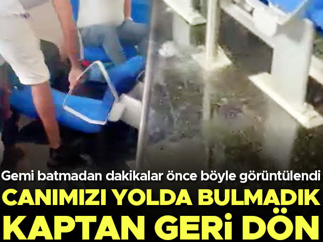 KKTC'de gemi faciası: Panik anları kamerada, yolcular isyan etti