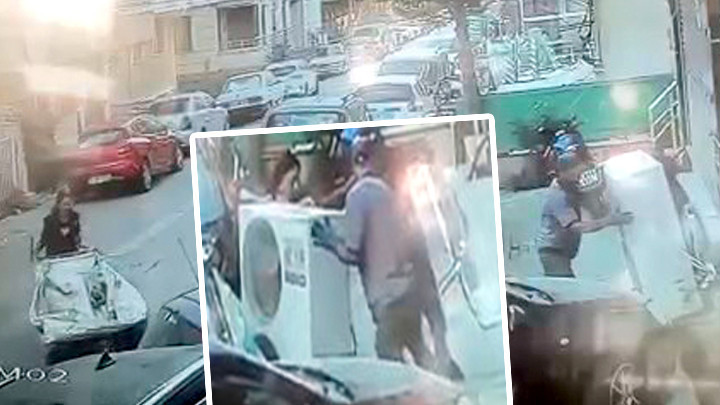 Klima motoru hırsızları kamerada! 2 tutuklu 1 aranıyor
