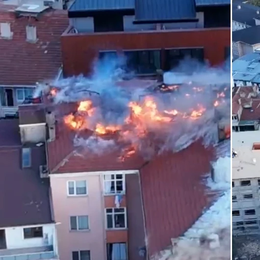 Kocaeli Darıca'da Apartman Çatısında Yangın: İtfaiye Müdahalesiyle Söndürüldü