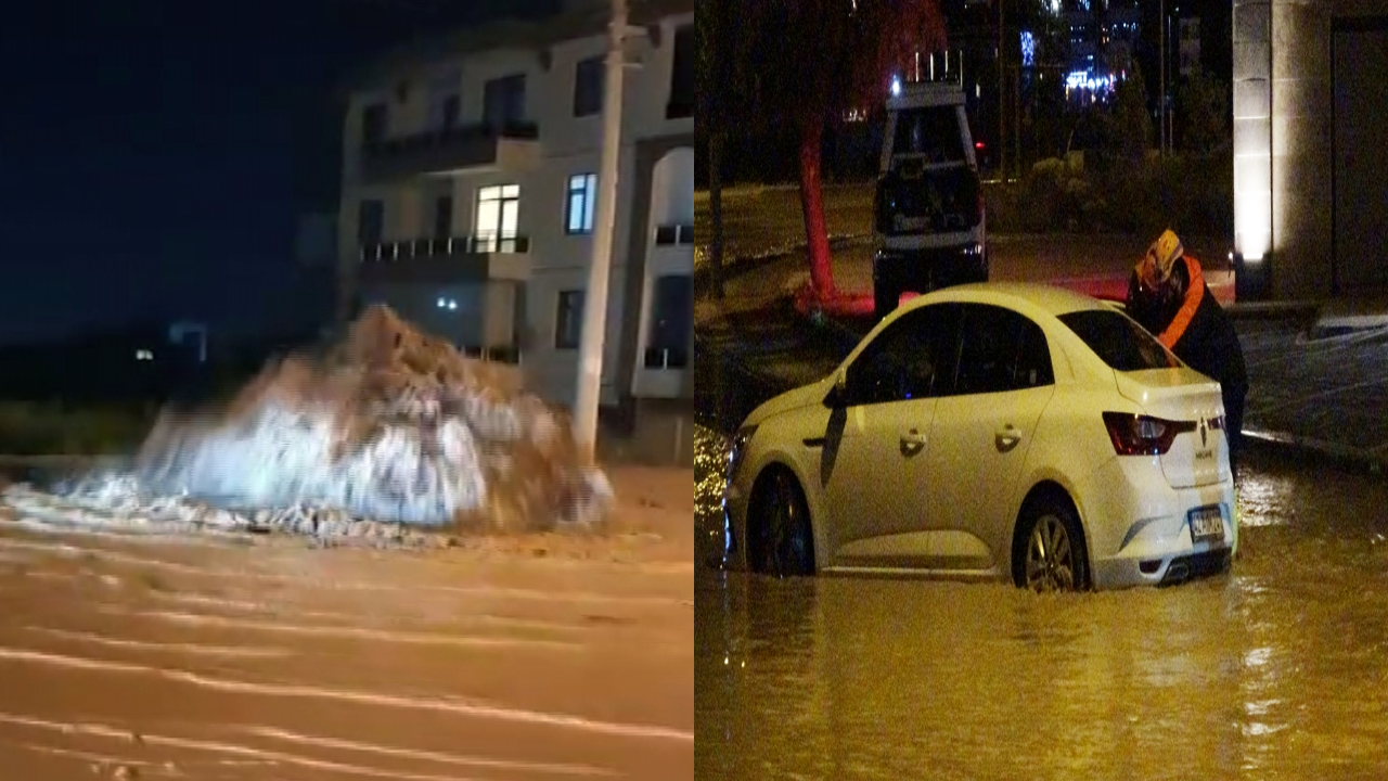 Konya'da sağanak taşkına yol açtı