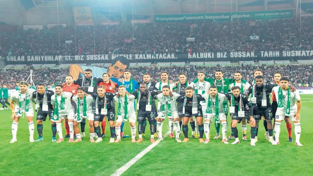Konya'da Kardeşlik Mesajı: Filistin'e Destek Sloganları